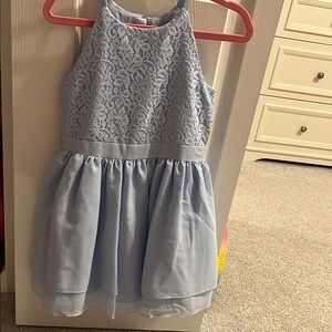 Elegant Blue Lace Kids Dress Calvin Klein worn once